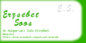 erzsebet soos business card